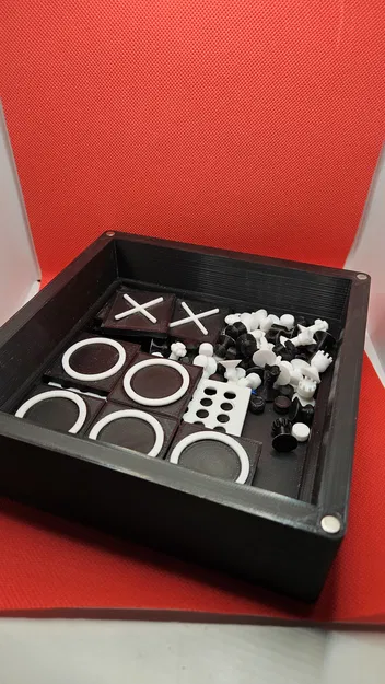 Hộp Cờ 3 Trong 1: Cờ Vua, Cờ Caro và Cờ Bốn - Image 2