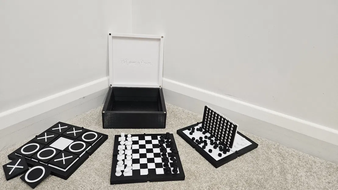 Hộp Cờ 3 Trong 1: Cờ Vua, Cờ Caro và Cờ Bốn - Image 3