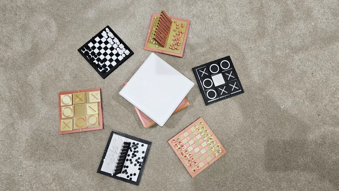 Hộp Cờ 3 Trong 1: Cờ Vua, Cờ Caro và Cờ Bốn - Image 17