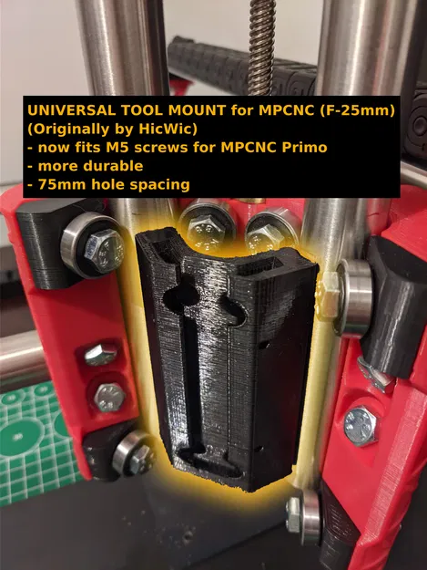 Đế Gắn Đồ Đa Năng Cho MPCNC Primo (Ốc M5!) [Bản gốc bởi HicWic] - Image 1