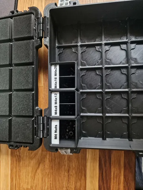 Hộp Gridfinity Dán Nhãn M4 6U - Image 1