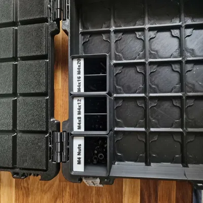 Hộp Gridfinity Dán Nhãn M4 6U