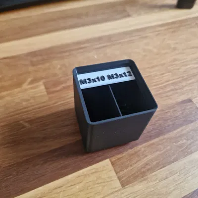 Hộp Gridfinity 6U Ghi Nhãn M3