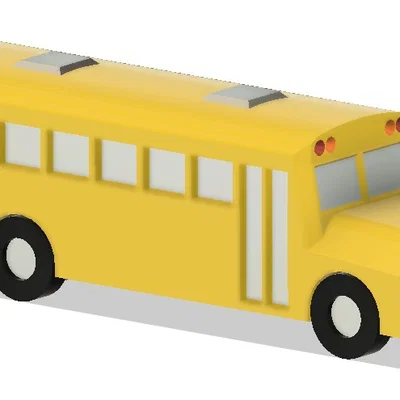 Xe Buýt Học Sinh (In Nguyên Khối)