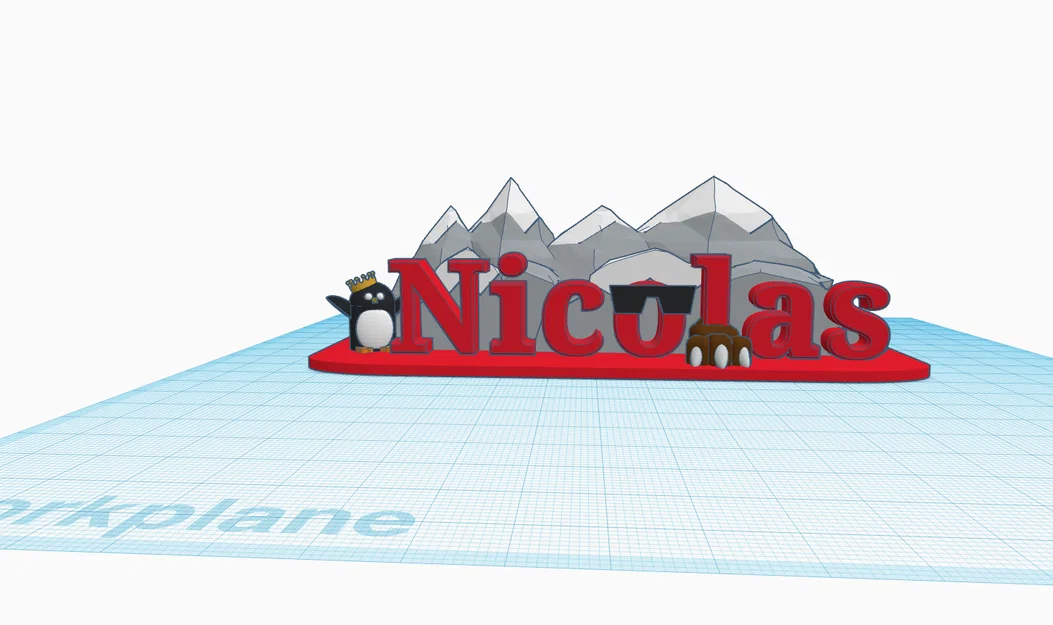 Chim cánh cụt Nico y Kawasaki đội vương miện và núi - Image 1