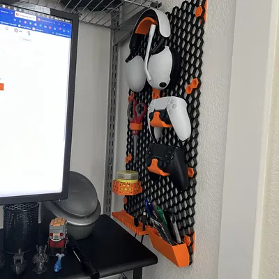 Giá đỡ tay cầm PS5 kiểu Tường Tổ Ong