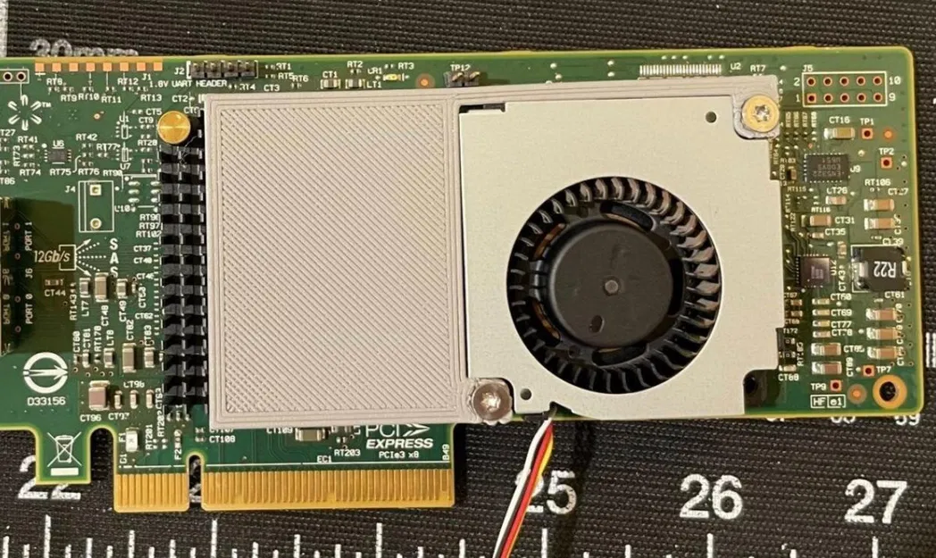 Giá đỡ quạt thổi cho LSI SAS9300-8e - Image 1