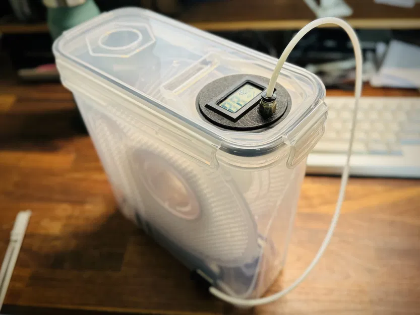 Nắp Hộp Chống Ẩm Wildone Không Khoan Kèm Ẩm Kế và Nắp PTFE - Image 1