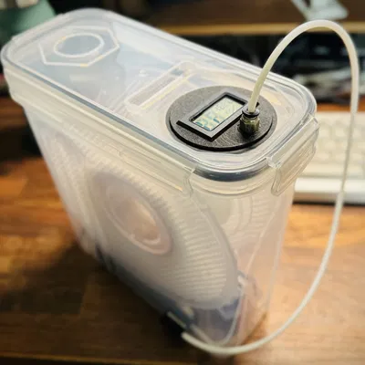 Nắp Hộp Chống Ẩm Wildone Không Khoan Kèm Ẩm Kế và Nắp PTFE