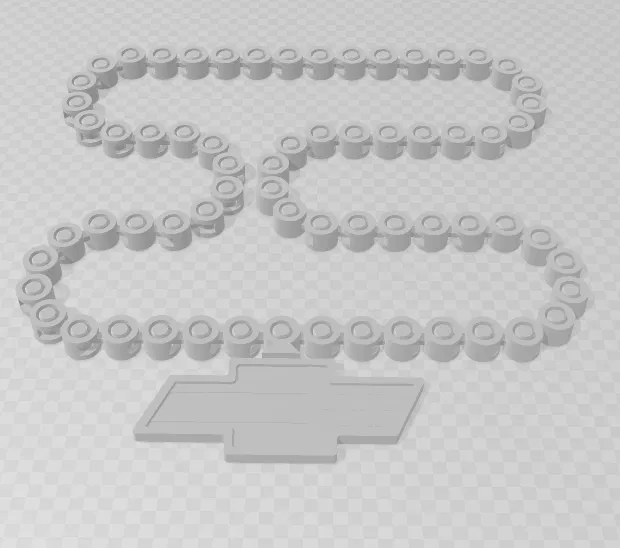 Dây Chuyền Biểu Tượng Chevy Cờ Mỹ - Image 1