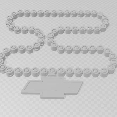 Dây Chuyền Biểu Tượng Chevy Cờ Mỹ