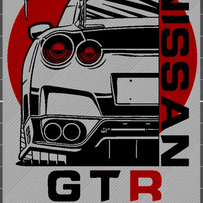 Trang Trí Tường Nissan GTR R35