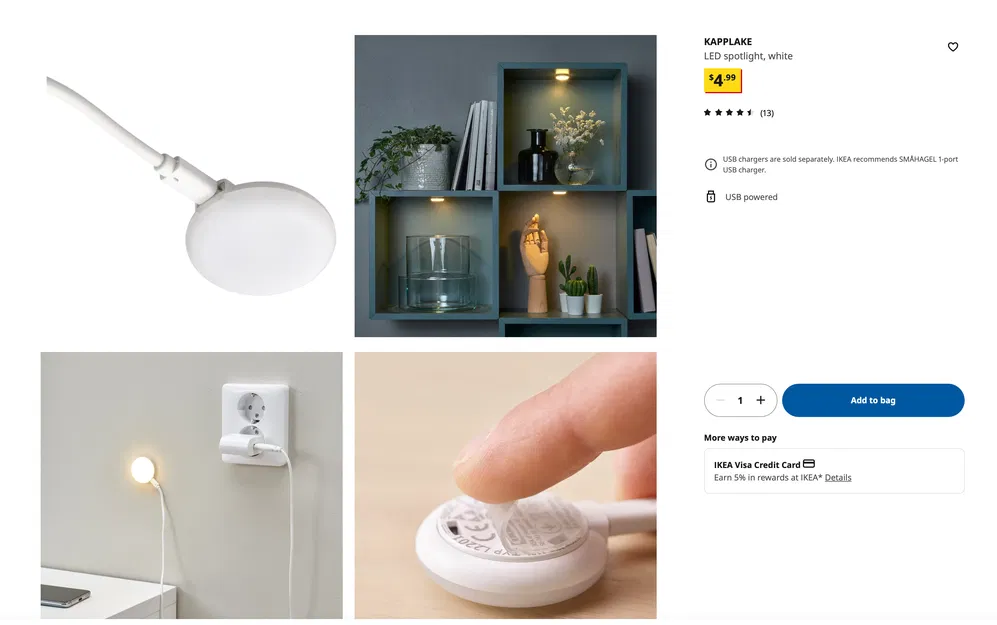 Bộ Kít Đèn IKEA Kapplake + Quản Lý Dây Cáp - Image 5