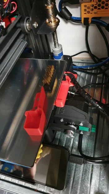 Giá đỡ làm sạch vòi phun Kingroon KP3S và khay chứa mực thải (hỗ trợ le Bambulab A1 mini) - Image 6