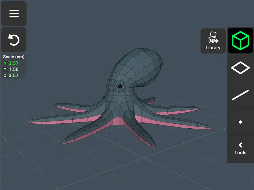 Bạch tuộc Low Poly - Image 1