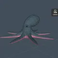 Bạch tuộc Low Poly - Thumbnail 1