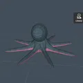 Bạch tuộc Low Poly - Thumbnail 3