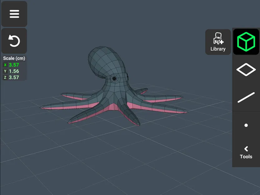 Bạch tuộc Low Poly - Image 4