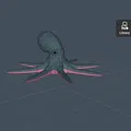 Bạch tuộc Low Poly - Thumbnail 4