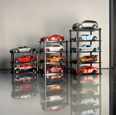Kệ trưng bày xếp tầng cho xe HotWheels hoặc mô hình tỉ lệ 1:64