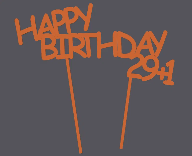 Chữ Cắm Bánh Sinh Nhật 29+1 (30) Hoặc Biển Trang Trí Phiên Bản - Image 1