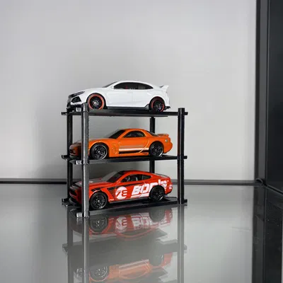 Kệ trưng bày xếp tầng cho xe HotWheels hoặc mô hình tỉ lệ 1:64