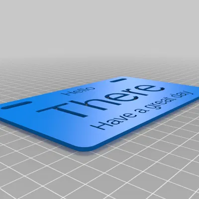 Biển số xe đạp tùy chỉnh - Cắt bỏ