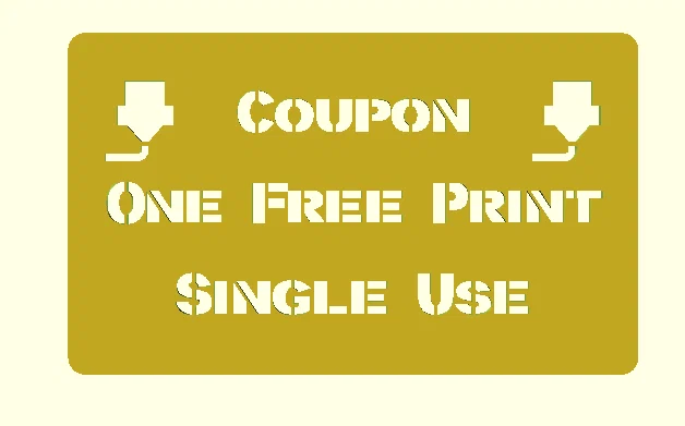 Bảng/Phiếu Giảm Giá Tùy Chỉnh Bằng OpenSCAD - Image 1