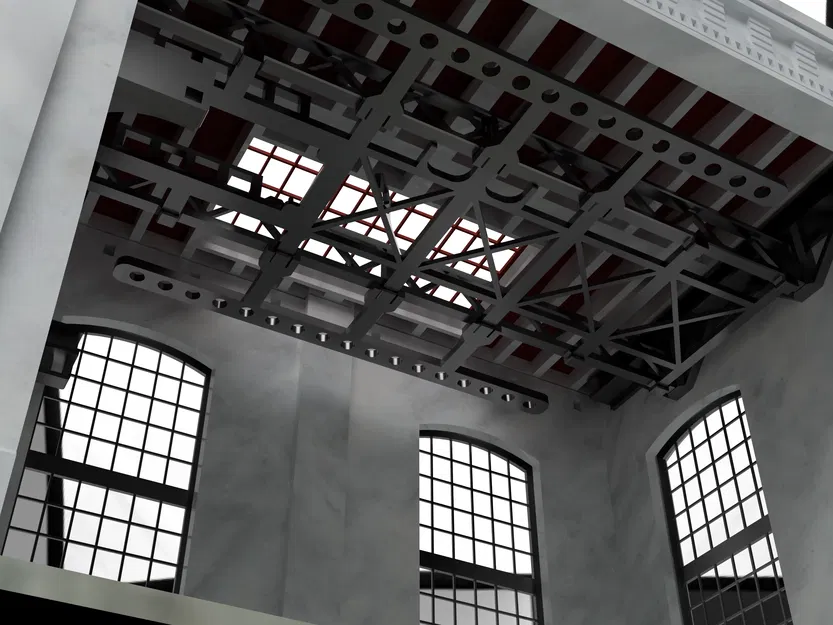 Mô hình kiến trúc công nghiệp phong cách cổ điển (tỷ lệ 1/43) - Image 3