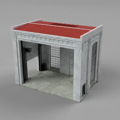 Mô hình kiến trúc công nghiệp phong cách cổ điển (tỷ lệ 1/43)