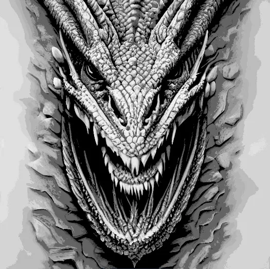 HueForge - Rồng - Xám - Image 1