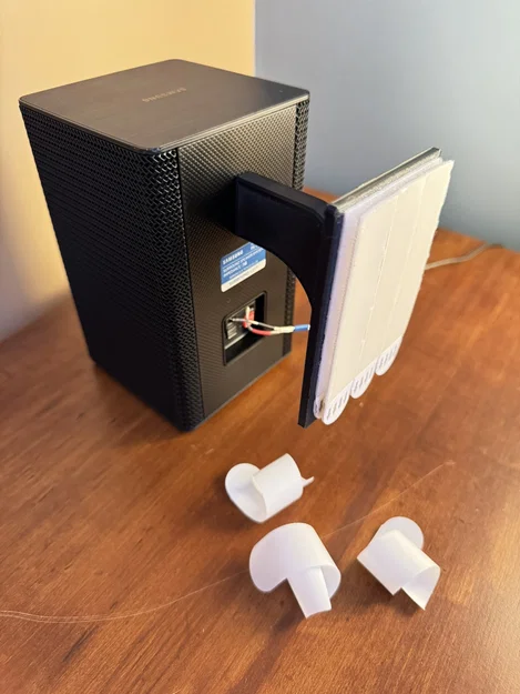 Giá Treo Tường Loa Có Bản Lề - Dùng Miếng Dán 3M Command (Có File Gốc) - Image 5