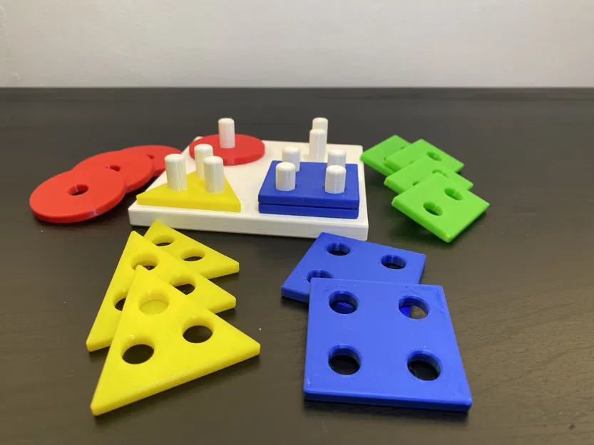 Đồ Chơi Rèn Luyện Vận Động Tinh Cho Bé: Bộ Hình Khối Cơ Bản - Image 2