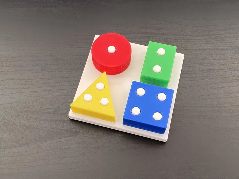 Đồ Chơi Rèn Luyện Vận Động Tinh Cho Bé: Bộ Hình Khối Cơ Bản - Image 3