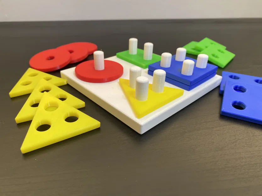 Đồ Chơi Rèn Luyện Vận Động Tinh Cho Bé: Bộ Hình Khối Cơ Bản - Image 4