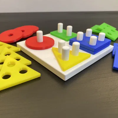 Đồ Chơi Rèn Luyện Vận Động Tinh Cho Bé: Bộ Hình Khối Cơ Bản