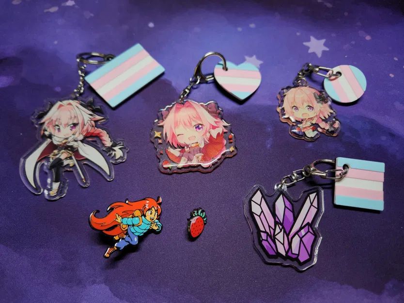 Móc Khóa Cờ Chuyển Giới - Image 1