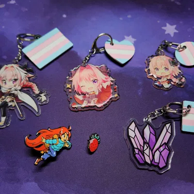 Móc Khóa Cờ Chuyển Giới