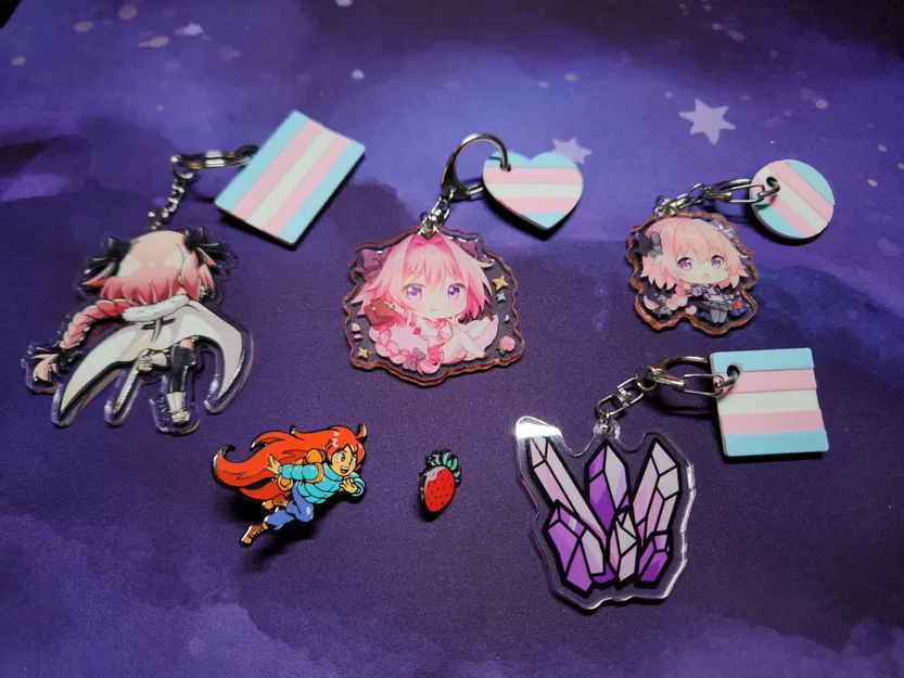 Móc Khóa Cờ Chuyển Giới - Image 2