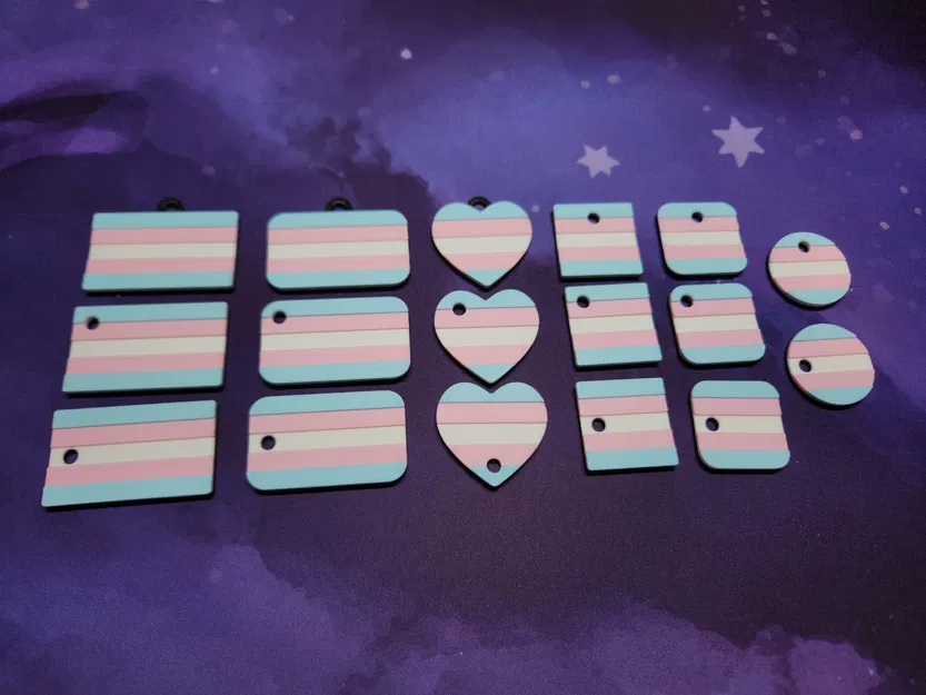 Móc Khóa Cờ Chuyển Giới - Image 3