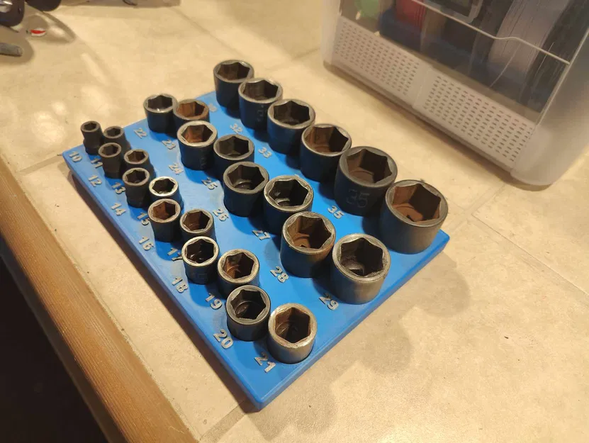 Hộp Đựng Ổ Cắm Matco ADV Gridfinity Nửa Inch - Image 1