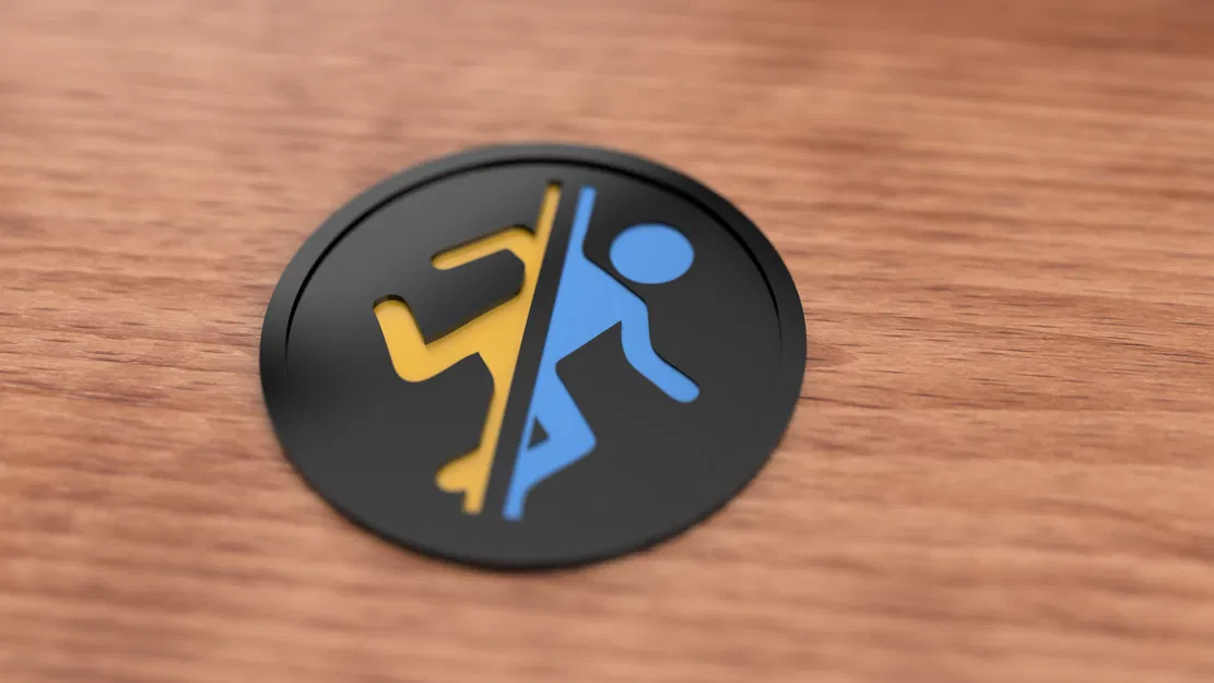 Ly Lót Cốc Portal 2 - Cổng Xanh & Cam - Image 1