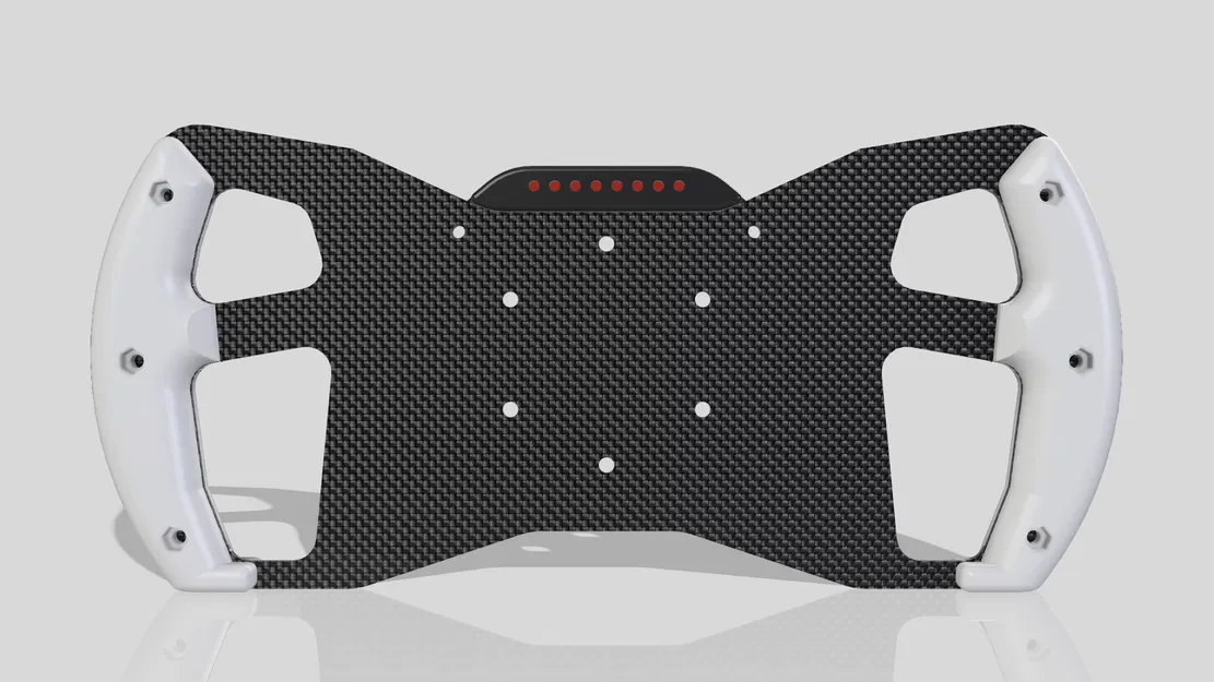 Vô Lăng Carbon Fibre Formula/GT3 & Đèn Báo Sang Số Arduino - Image 1