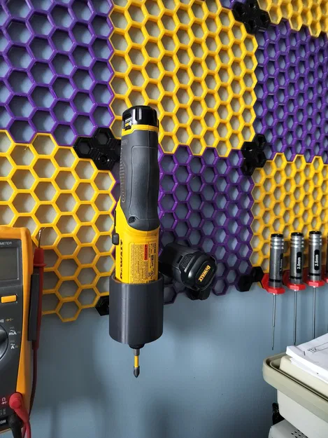 Giá đỡ Máy vặn vít Con quay HSW & Pin - Image 1