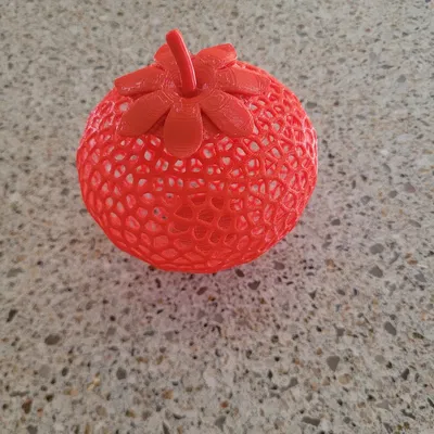 Mô Hình 3D Dâu Tây Voronoi Độc Đáo