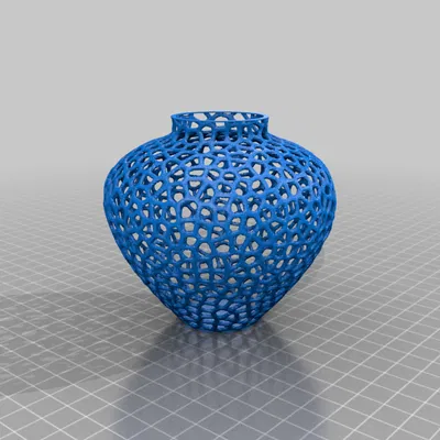 Mô Hình 3D Dâu Tây Voronoi Độc Đáo