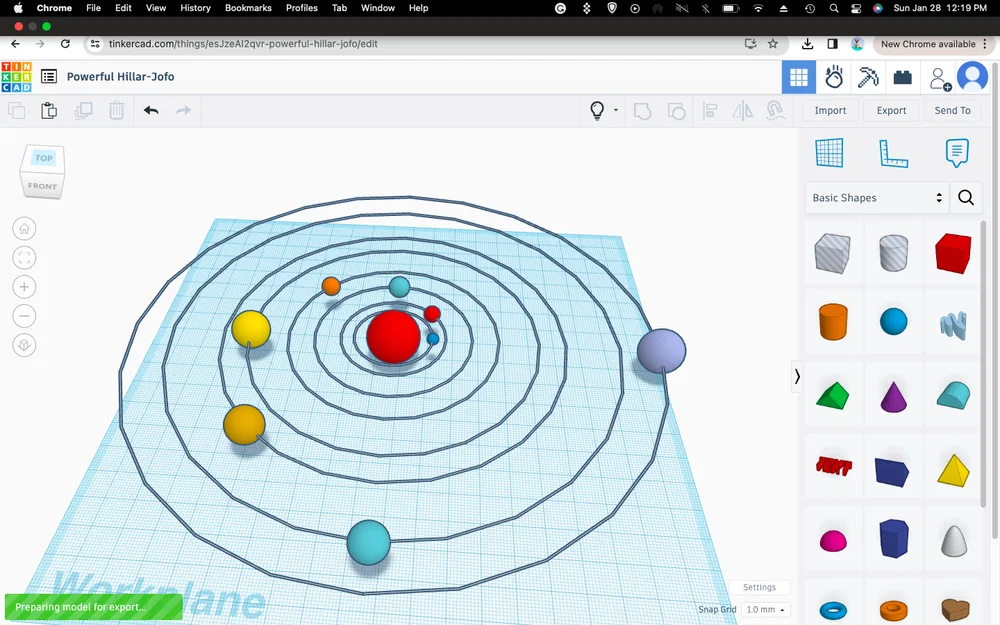 Mô hình Hệ Mặt Trời - Image 1