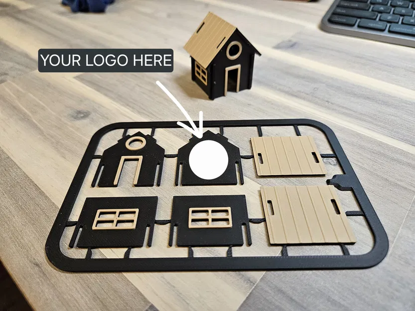 Kit Card Hình Ngôi Nhà (Đựng Danh Thiếp) - Bất Động Sản - Image 1