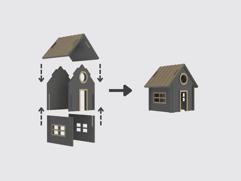 Kit Card Hình Ngôi Nhà (Đựng Danh Thiếp) - Bất Động Sản - Image 3