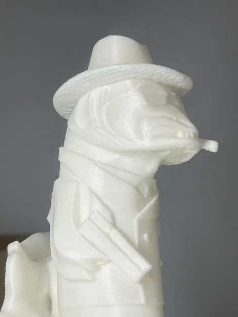 Cá Walleye trên khúc gỗ phong cách mafia. Cá gangster - Image 4